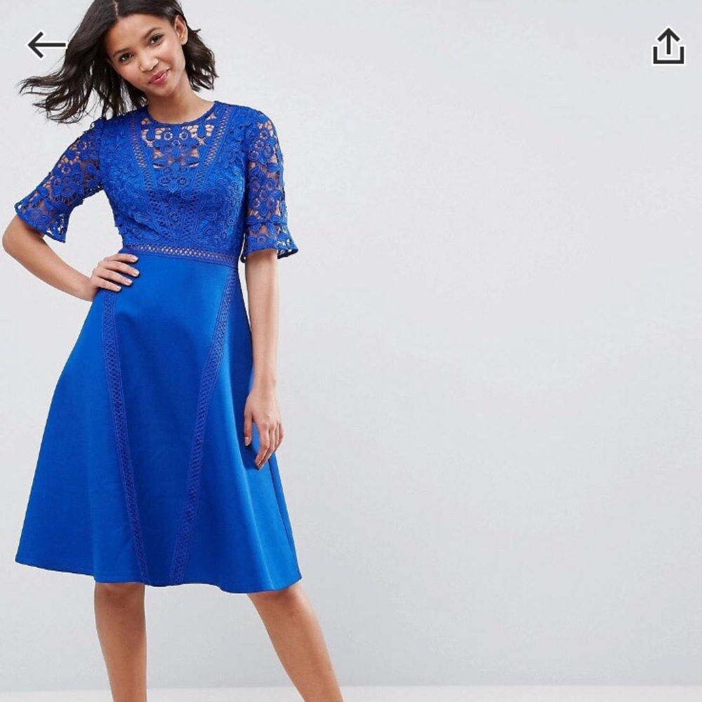 ASOS Premium Lace Insert Dress